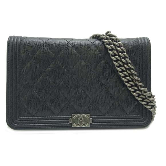 CHANEL Black Caviar Leather Wallet - Picture 1 of 10